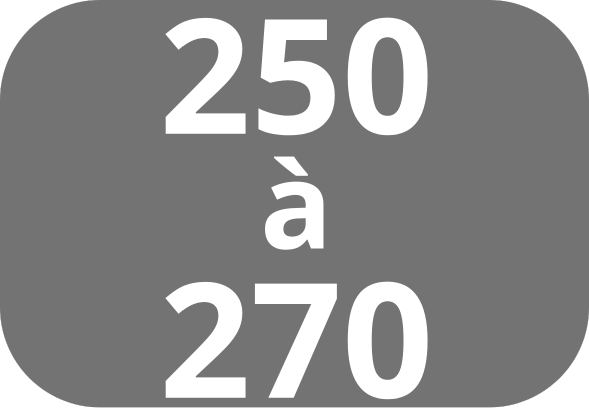 250 à 270